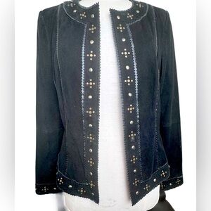 Dana Buchman suede studded jacket